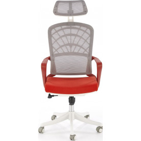 Fotel biurowy z zagłówkiem Vesuvio II cynamonowy / biały Halmar 2