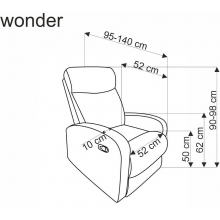 Fotel rozkładany z funkcją kołyski Wonder Velvet cynamonowy Halmar