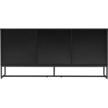 Komoda z frontem w jodełkę Clar 160x40cm dąb / czarny Intesi