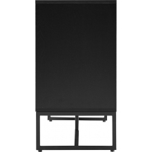Komoda z frontem w jodełkę Clar 160x40cm dąb / czarny Intesi