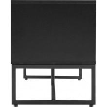 Szafka rtv z frontem w jodełkę Clar 160x40cm dąb / czarny Intesi
