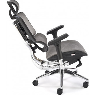 Fotel ergonomiczny regulowany Ethan popielaty Halmar