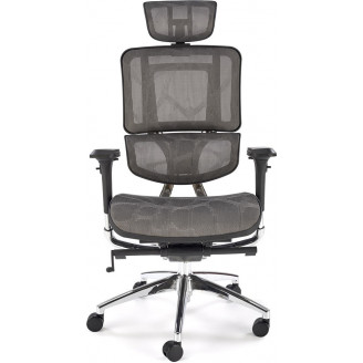 Fotel ergonomiczny regulowany Ethan popielaty Halmar