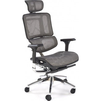 Fotel ergonomiczny regulowany Ethan popielaty Halmar