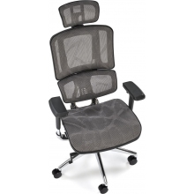 Fotel ergonomiczny regulowany Ethan popielaty Halmar
