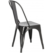 Designerskie Krzesło metalowe Paris czarne D2.Design do kuchni i jadalni.
