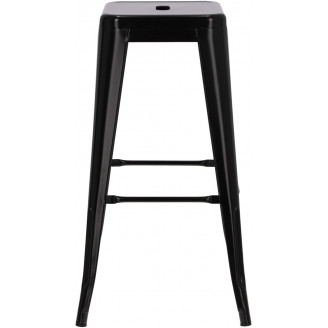 Hoker metalowy Paris 75 czarny D2.Design do kuchni, restauracji i baru.