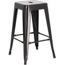 Stołek barowy Paris 66 czarny D2.Design do kuchni, restauracji i baru.