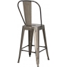 Krzesło barowe metalowe Paris Back 66 metalowe D2.Design do kuchni, restauracji i baru.