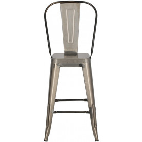 Krzesło barowe metalowe Paris Back 66 metalowe D2.Design do kuchni, restauracji i baru. 2
