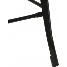 Hoker metalowy z oparciem Paris Back Short 66 czarny D2.Design do kuchni, restauracji i baru.