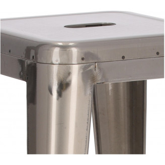 Hoker metalowy Paris 75 metaliczny D2.Design do kuchni, restauracji i baru.