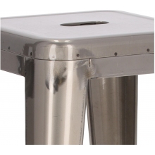 Hoker metalowy Paris 75 metaliczny D2.Design do kuchni, restauracji i baru.
