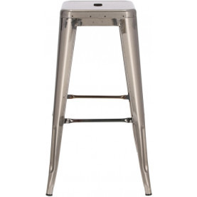 Hoker metalowy Paris 75 metaliczny D2.Design do kuchni, restauracji i baru. 2