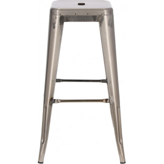 Hoker metalowy Paris 75 metaliczny D2.Design do kuchni, restauracji i baru.