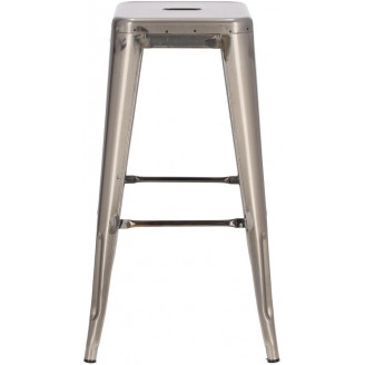 Hoker metalowy Paris 75 metaliczny D2.Design do kuchni, restauracji i baru.