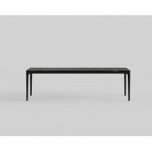 Stół ceramiczny Zag 240x100cm czarny marmur / czarny OL Home