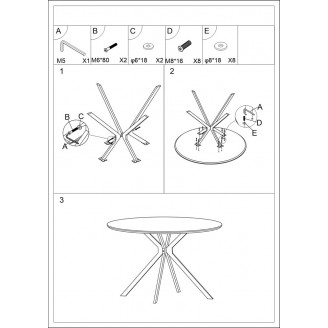 Stół okrągły industrialny Aster 100cm dębowo-czarny Signal