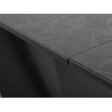 Stół nowoczesny rozkładany Diuna Ceramic 160-240x90cm czarny mat noir desire / czarny mat Signal