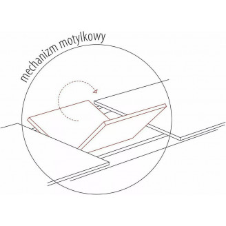 Stół rozkładany ceramiczny Logan 160-200x90cm biały efekt marmuru / czarny mat Signal