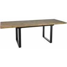 Stół rozkładany Umberto 160-240x90cm dąb aristan / czarny mat Signal