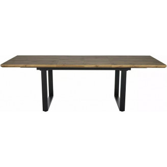 Stół rozkładany Umberto 160-240x90cm dąb aristan / czarny mat Signal