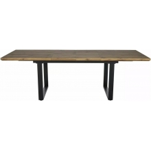 Stół rozkładany Umberto 160-240x90cm dąb aristan / czarny mat Signal