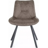 Krzesło tapicerowane Link szary / czarny mat Signal