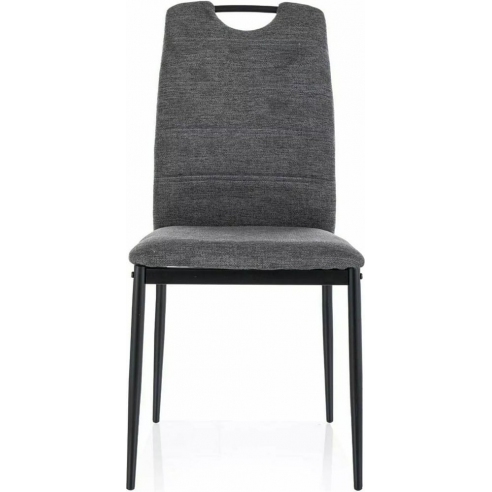 Krzesło tapicerowane z rączką Rip Brego ciemny szary Signal