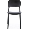 Krzesło z tworzywa Timo czarne Signal