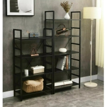 Regał loft na nóżkach Loft R5 60x30x115cm czarny Signal