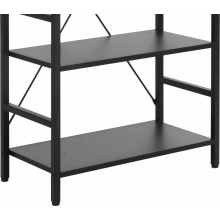 Regał loft na nóżkach Loft R5 60x30x115cm czarny Signal