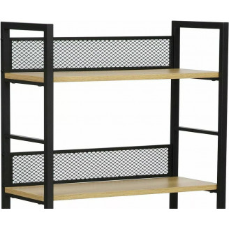 Regał industrialny Raw R6 60x28x187cm dąb / czarny Signal