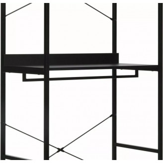 Regał stojący z wieszakami Rin A 80x40x200cm czarny Signal