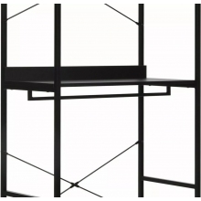 Regał stojący z wieszakami Rin A 80x40x200cm czarny Signal