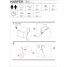Fotel tapicerowany obrotowy Harper oliwkowy Signal