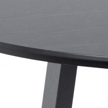 Stół okrągły fornirowany Malika 120cm czarny Actona