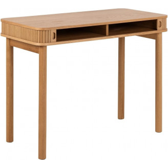 Biurko fornirowane z szufladą Langley 100x50cm dąb Actona