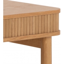Biurko fornirowane z szufladą Langley 100x50cm dąb Actona