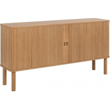 Komoda fornirowana na nóżkach Langley 160x40x80cm dąb Actona