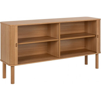 Komoda fornirowana na nóżkach Langley 160x40x80cm dąb Actona