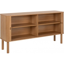 Komoda fornirowana na nóżkach Langley 160x40x80cm dąb Actona