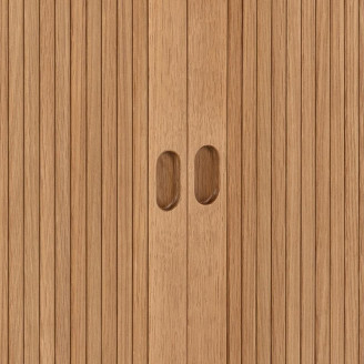 Komoda fornirowana na nóżkach Langley 160x40x80cm dąb Actona