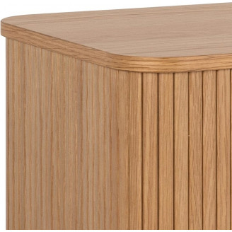 Komoda fornirowana na nóżkach Langley 160x40x80cm dąb Actona