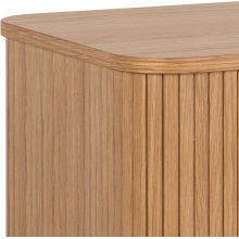 Komoda fornirowana na nóżkach Langley 160x40x80cm dąb Actona