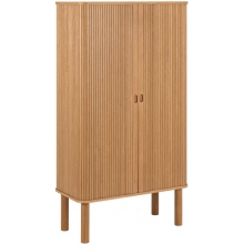 Komoda fornirowana na nóżkach Langley 80x40x145cm dąb Actona