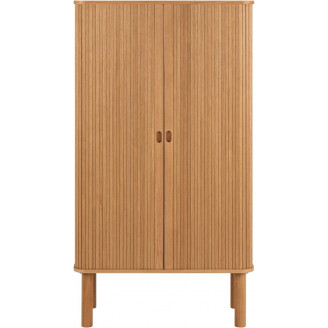 Komoda fornirowana na nóżkach Langley 80x40x145cm dąb Actona