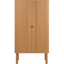 Komoda fornirowana na nóżkach Langley 80x40x145cm dąb Actona