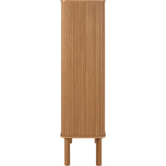 Komoda fornirowana na nóżkach Langley 80x40x145cm dąb Actona