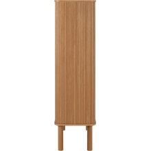Komoda fornirowana na nóżkach Langley 80x40x145cm dąb Actona